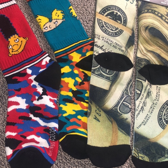 Bundle X3 Graphic Socks Hey Arnold! Money Bill X-Ray - Picture 3 of 7